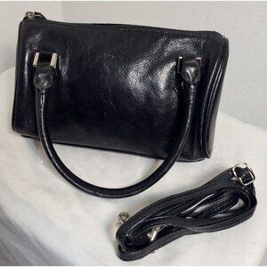 Vintage Dolce Vita Genuine Leather black Handbag purse